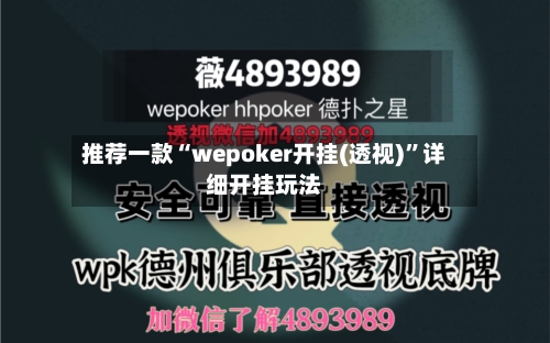 推荐一款“wepoker开挂(透视)”详细开挂玩法-第1张图片