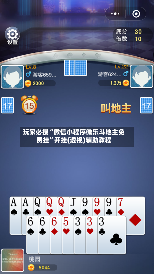 玩家必搜“微信小程序微乐斗地主免费挂”开挂(透视)辅助教程-第1张图片