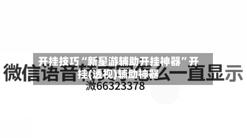 开挂技巧“新星游辅助开挂神器”开挂(透视)辅助神器-第1张图片