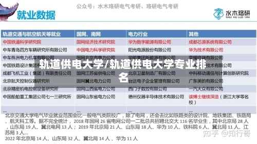 轨道供电大学/轨道供电大学专业排名-第1张图片