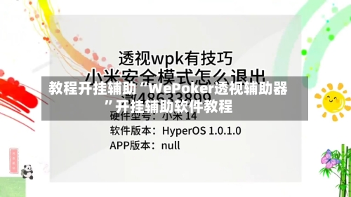 教程开挂辅助“WePoker透视辅助器”开挂辅助软件教程-第1张图片