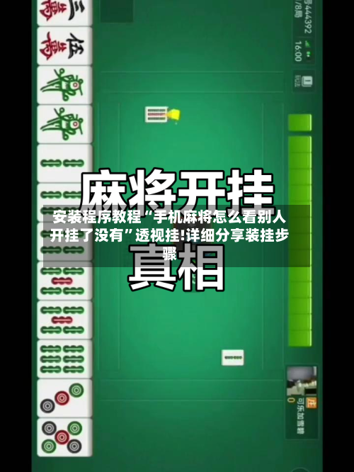 安装程序教程“手机麻将怎么看别人开挂了没有”透视挂!详细分享装挂步骤-第1张图片