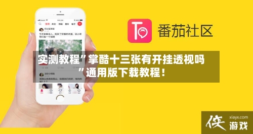 实测教程	”掌酷十三张有开挂透视吗”通用版下载教程！-第1张图片