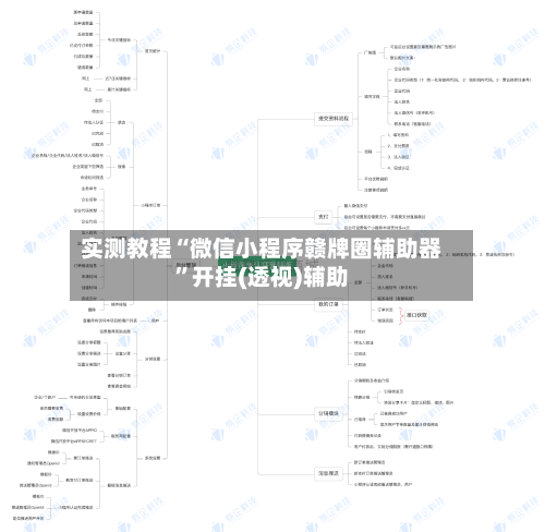 实测教程“微信小程序赣牌圈辅助器	”开挂(透视)辅助-第1张图片