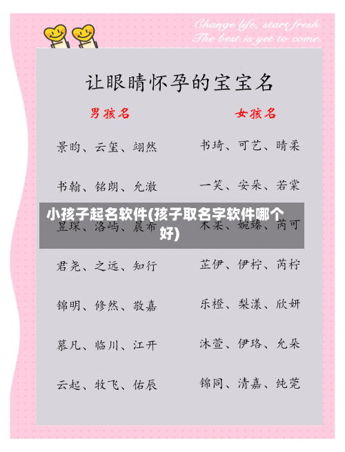 小孩子起名软件(孩子取名字软件哪个好)-第1张图片