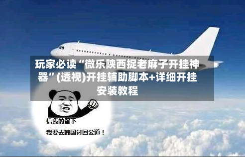 玩家必读“微乐陕西捉老麻子开挂神器”(透视)开挂辅助脚本+详细开挂安装教程-第1张图片