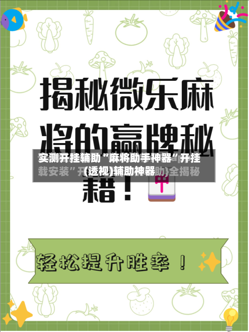 实测开挂辅助“麻将助手神器”开挂(透视)辅助神器-第1张图片