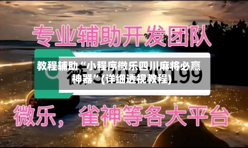 教程辅助“小程序微乐四川麻将必赢神器”(详细透视教程)-第1张图片