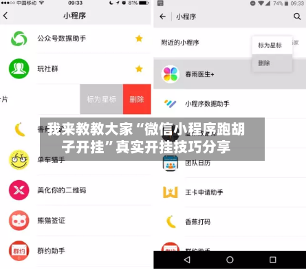 我来教教大家“微信小程序跑胡子开挂”真实开挂技巧分享-第1张图片