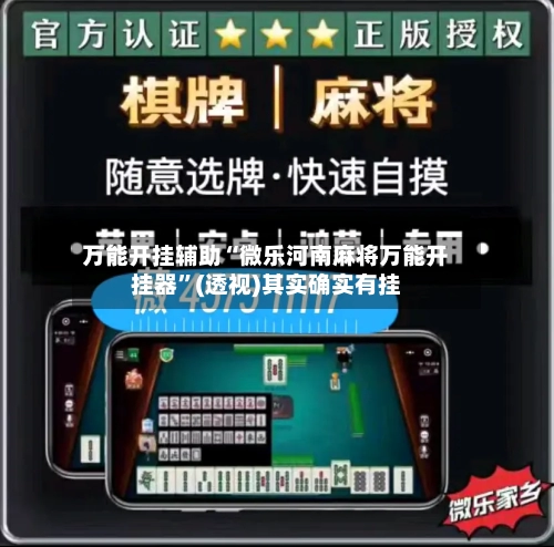 万能开挂辅助“微乐河南麻将万能开挂器”(透视)其实确实有挂-第1张图片