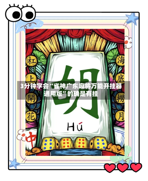 3分钟学会“雀神广东麻将万能开挂器通用版”的确是有挂-第1张图片