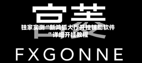 独家实测“新鸿狐大厅开挂辅助软件	”详细开挂教程-第1张图片