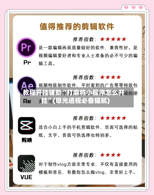 教程开挂辅助“打麻将小程序怎么开挂”(曝光透视必备猫腻)-第1张图片