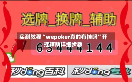 实测教程“wepoker真的有挂吗”开挂辅助详细步骤-第1张图片