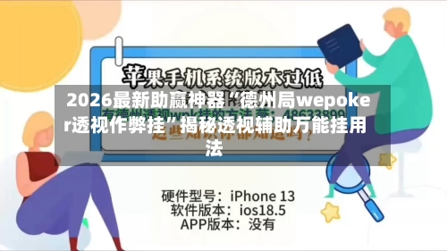 2026最新助赢神器“德州局wepoker透视作弊挂	”揭秘透视辅助万能挂用法-第1张图片