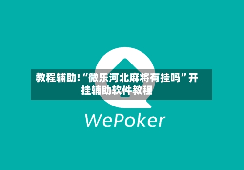 教程辅助!“微乐河北麻将有挂吗”开挂辅助软件教程-第1张图片