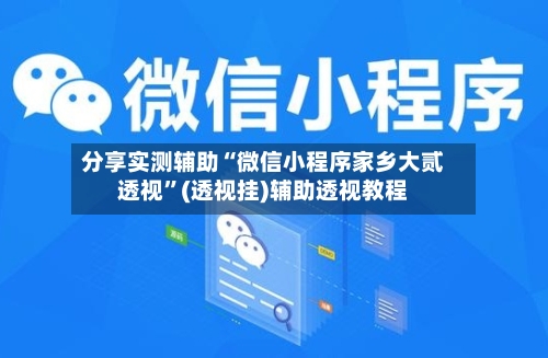 分享实测辅助“微信小程序家乡大贰透视	”(透视挂)辅助透视教程-第1张图片
