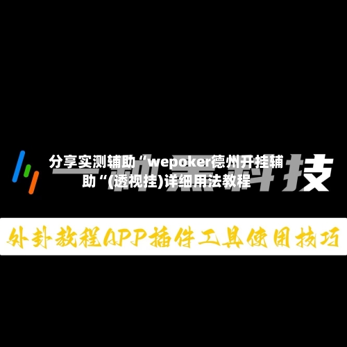 分享实测辅助“wepoker德州开挂辅助“(透视挂)详细用法教程-第1张图片