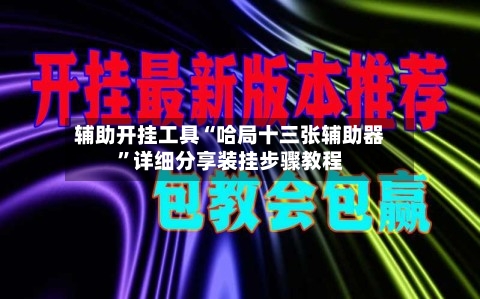 辅助开挂工具“哈局十三张辅助器”详细分享装挂步骤教程-第1张图片