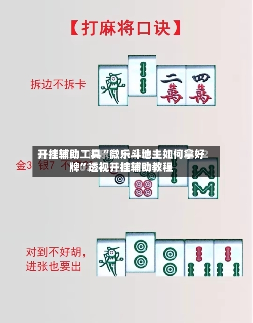 开挂辅助工具“微乐斗地主如何拿好牌”透视开挂辅助教程-第1张图片