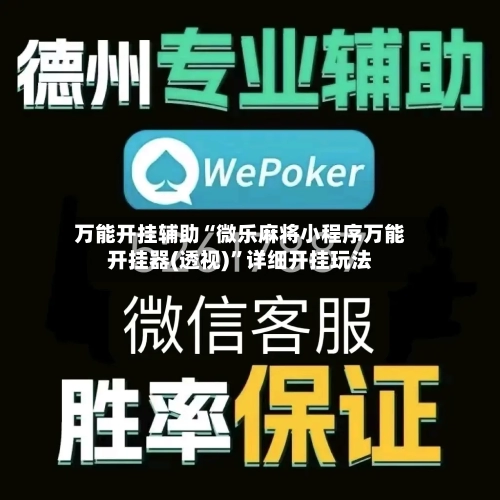 万能开挂辅助“微乐麻将小程序万能开挂器(透视)”详细开挂玩法-第1张图片