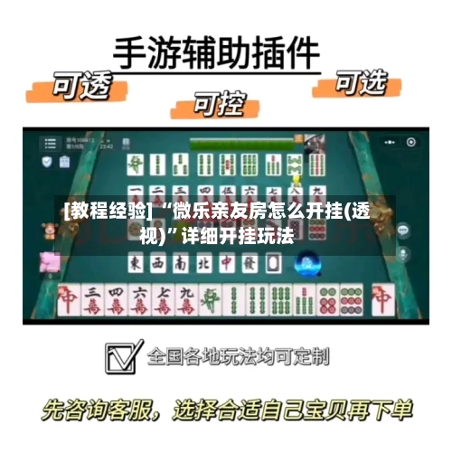 [教程经验] “微乐亲友房怎么开挂(透视)”详细开挂玩法-第1张图片