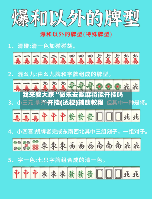 我来教大家“微乐安徽麻将能开挂吗	”开挂(透视)辅助教程-第1张图片