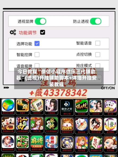 今日教程“微信小程序微乐三代辅助器	”(透视)开挂辅助脚本+详细开挂安装教程-第1张图片