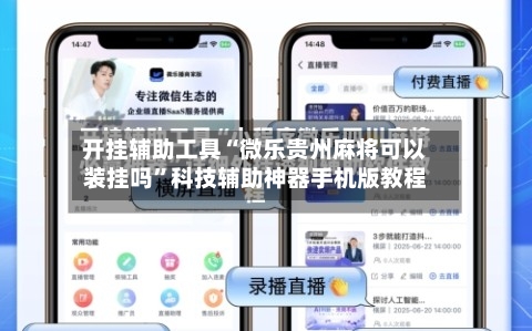 开挂辅助工具“微乐贵州麻将可以装挂吗	”科技辅助神器手机版教程-第1张图片