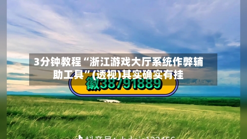 3分钟教程“浙江游戏大厅系统作弊辅助工具”(透视)其实确实有挂-第1张图片