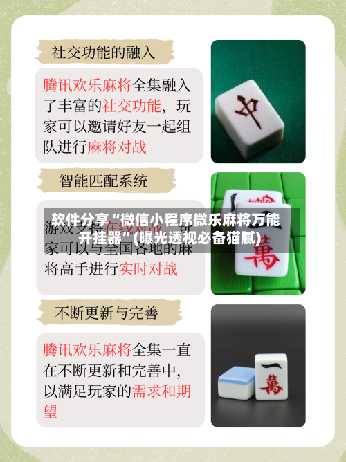 软件分享“微信小程序微乐麻将万能开挂器”(曝光透视必备猫腻)-第1张图片