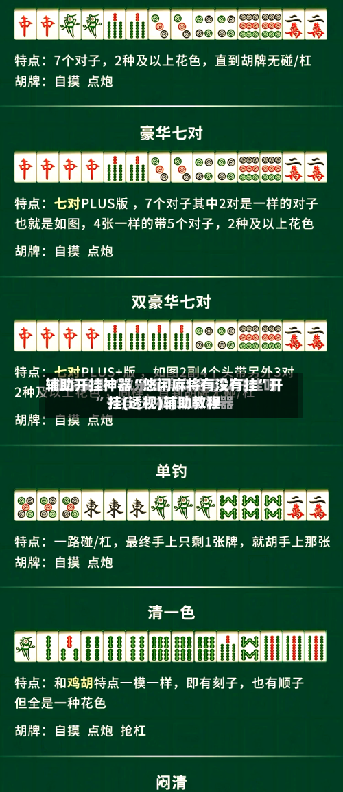 辅助开挂神器“悠闲麻将有没有挂”开挂(透视)辅助教程-第1张图片