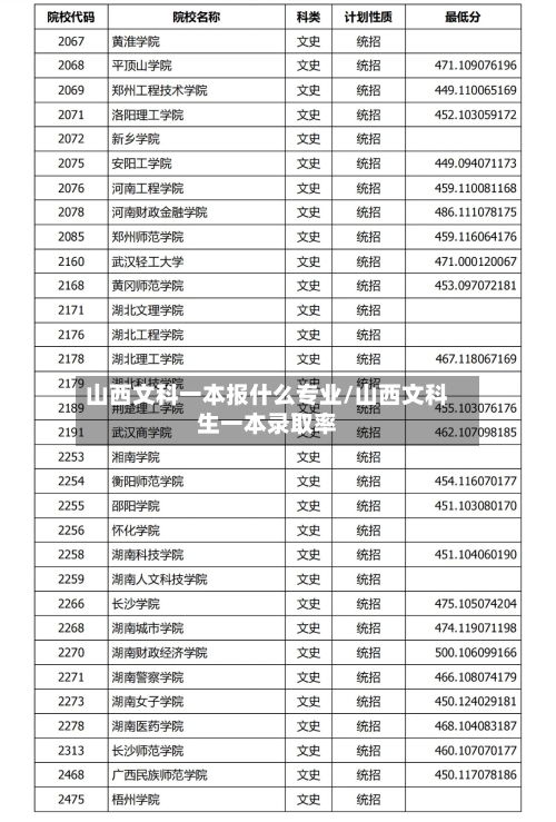 山西文科一本报什么专业/山西文科生一本录取率-第1张图片