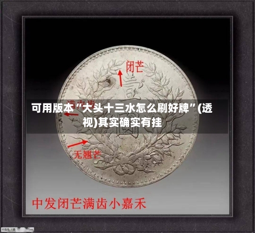 可用版本“大头十三水怎么刷好牌	”(透视)其实确实有挂-第1张图片