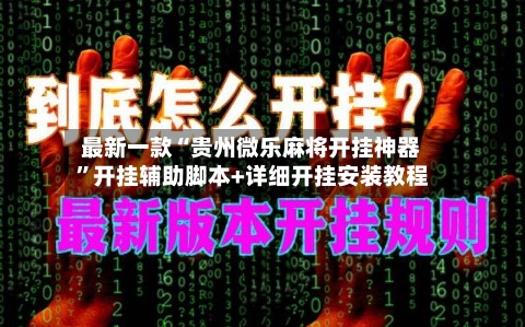 最新一款“贵州微乐麻将开挂神器”开挂辅助脚本+详细开挂安装教程-第1张图片