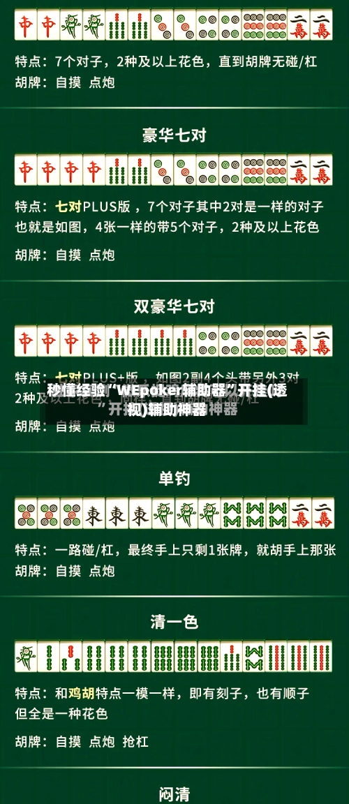 秒懂经验“WEpoker辅助器”开挂(透视)辅助神器-第1张图片
