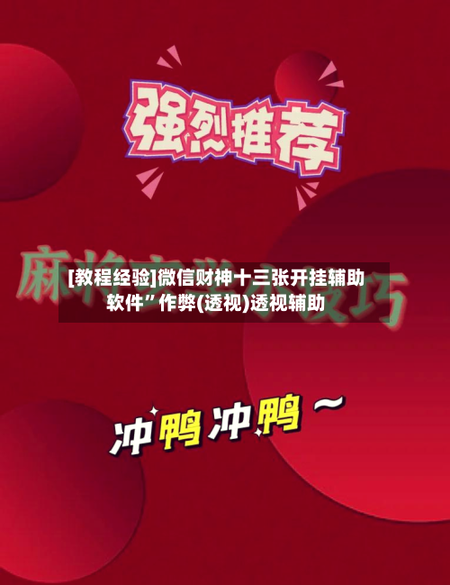 [教程经验]微信财神十三张开挂辅助软件”作弊(透视)透视辅助-第1张图片