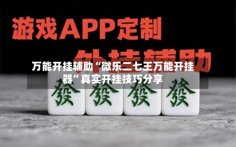万能开挂辅助“微乐二七王万能开挂器”真实开挂技巧分享-第1张图片