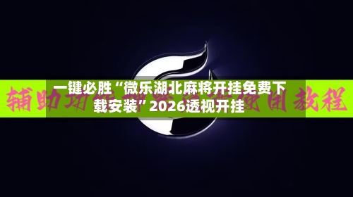 一键必胜“微乐湖北麻将开挂免费下载安装”2026透视开挂-第1张图片