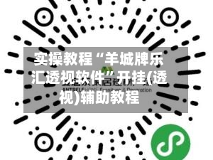 实操教程“羊城牌乐汇透视软件”开挂(透视)辅助教程-第1张图片