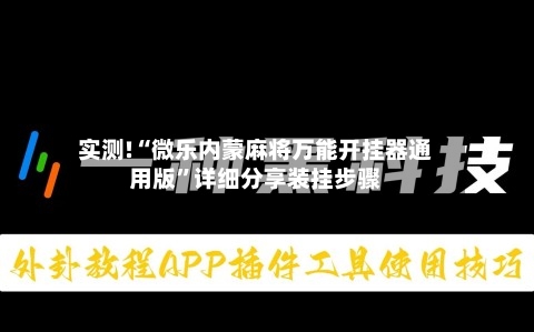 实测!“微乐内蒙麻将万能开挂器通用版”详细分享装挂步骤-第1张图片