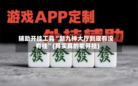 辅助开挂工具“新九神大厅到底有没有挂”(其实真的能开挂)-第1张图片