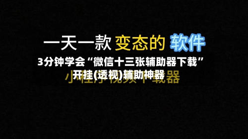 3分钟学会“微信十三张辅助器下载”开挂(透视)辅助神器-第1张图片