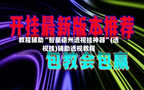 教程辅助“智星德州透视挂神器”(透视挂)辅助透视教程-第1张图片