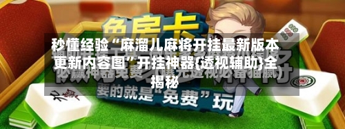 秒懂经验“麻溜儿麻将开挂最新版本更新内容图	”开挂神器{透视辅助}全揭秘-第1张图片