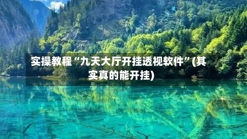 实操教程“九天大厅开挂透视软件”(其实真的能开挂)-第1张图片
