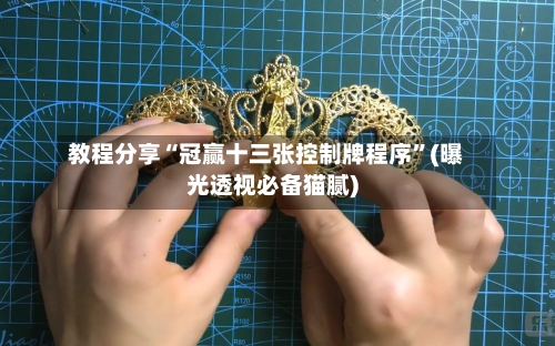 教程分享“冠赢十三张控制牌程序”(曝光透视必备猫腻)-第1张图片