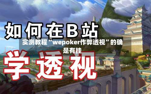 实测教程“wepoker作弊透视”的确是有挂-第1张图片
