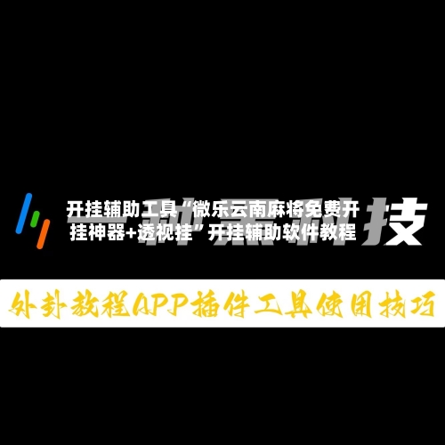 开挂辅助工具“微乐云南麻将免费开挂神器+透视挂	”开挂辅助软件教程-第1张图片