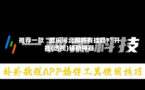 推荐一款“微乐河北麻将有挂吗?”开挂(透视)辅助神器-第1张图片